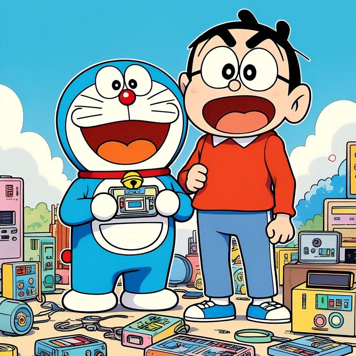 The nostalgia is real!. Timeless charm of Doraemon and… by Payal(00)
