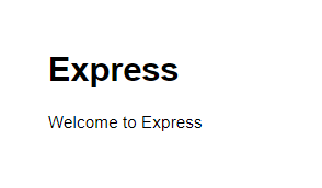 Create a nodejs/express application with express-generator