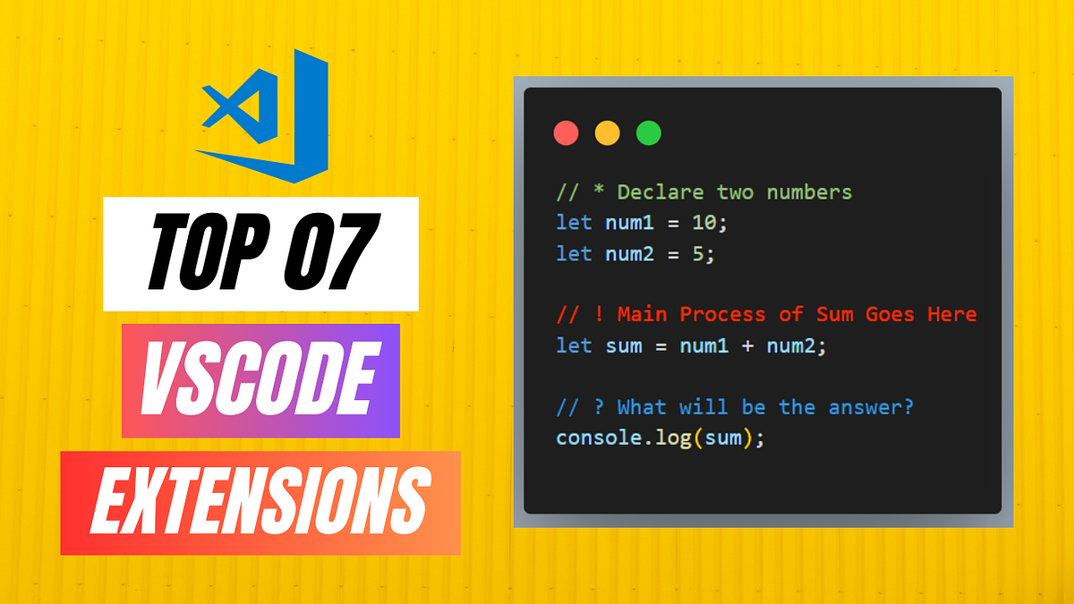 7 VsCode Extensions Every Developer Should Know! | by CodeWithMasood ...