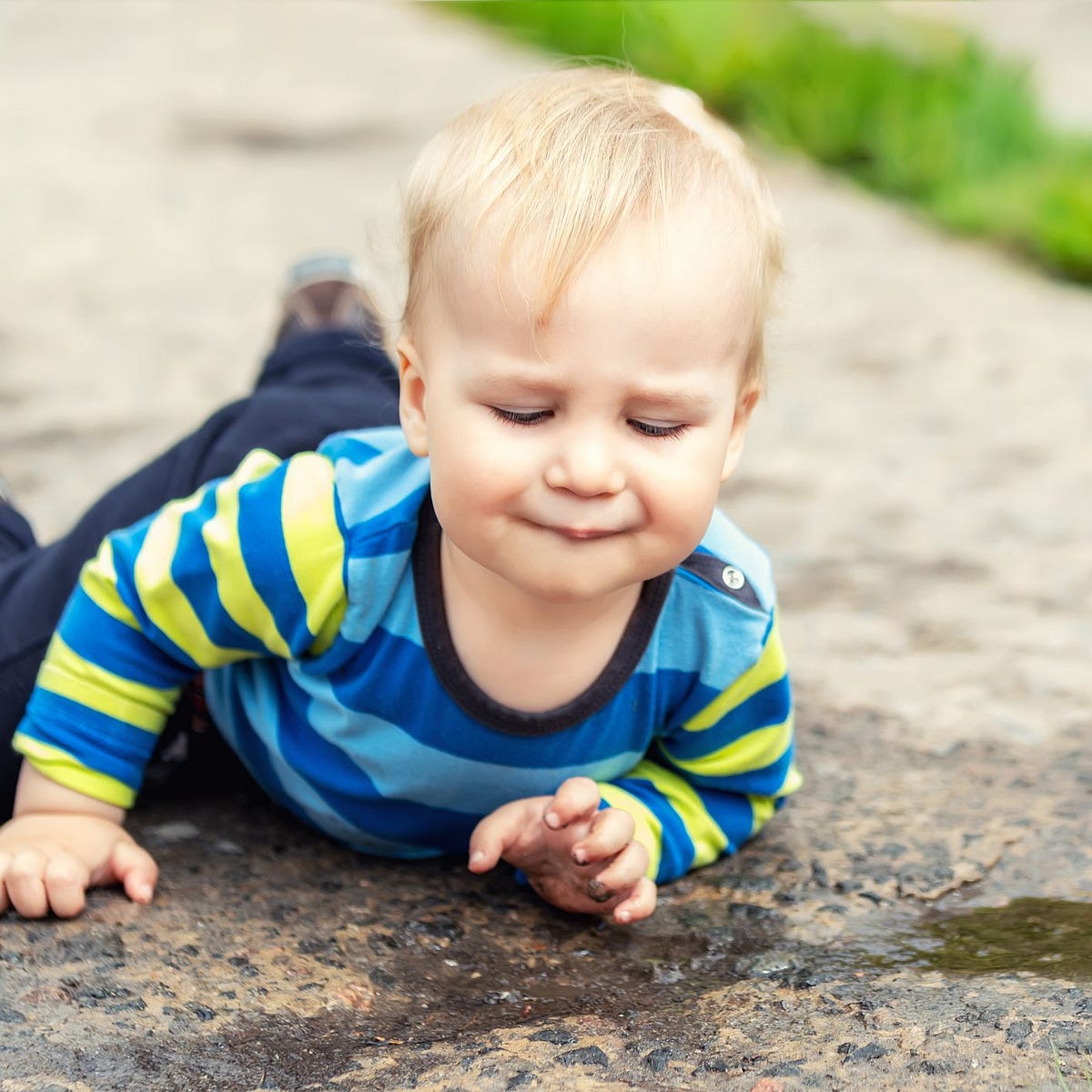 Baby on the ground