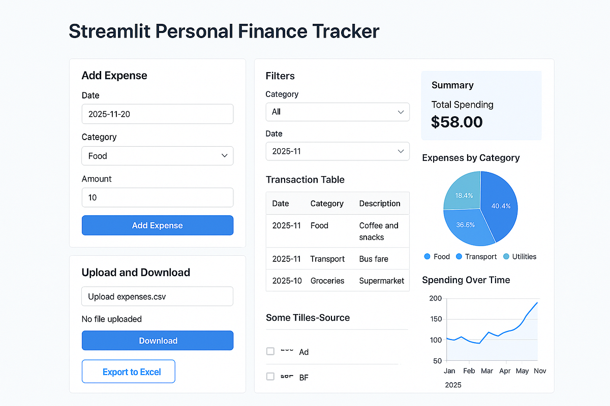 Building a Personal Finance Tracker in Python | by Babar saad | Nov ...