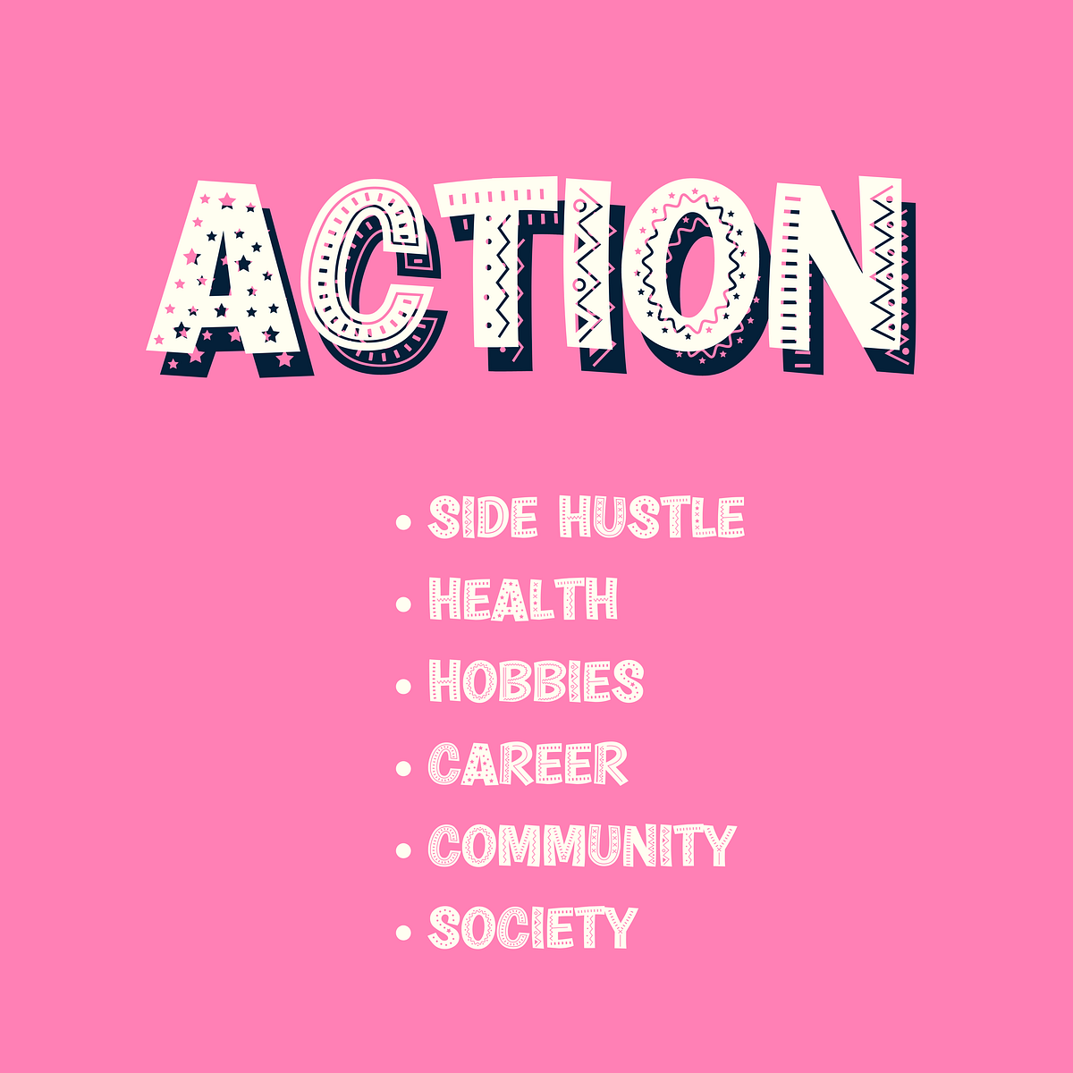 Action my 2023 word of the year by sarah minnis writers blokke