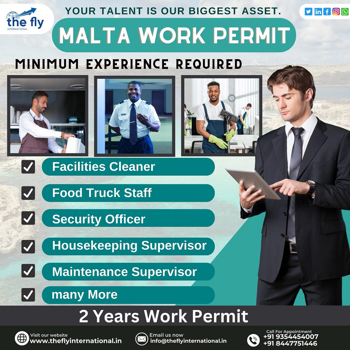 Malta Work Permit Requirements For Foreign Nationals/ THE FLY INTERNATIONAL by The Fly