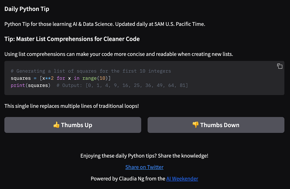 How I Built My First AI-Powered Web App in 20 Minutes | by Claudia Ng | Feb, 2025