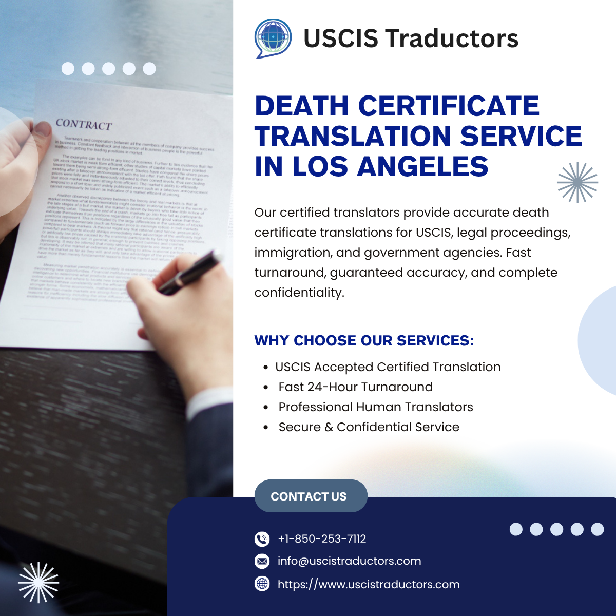 Death Certificate Translation Services in Los Angeles