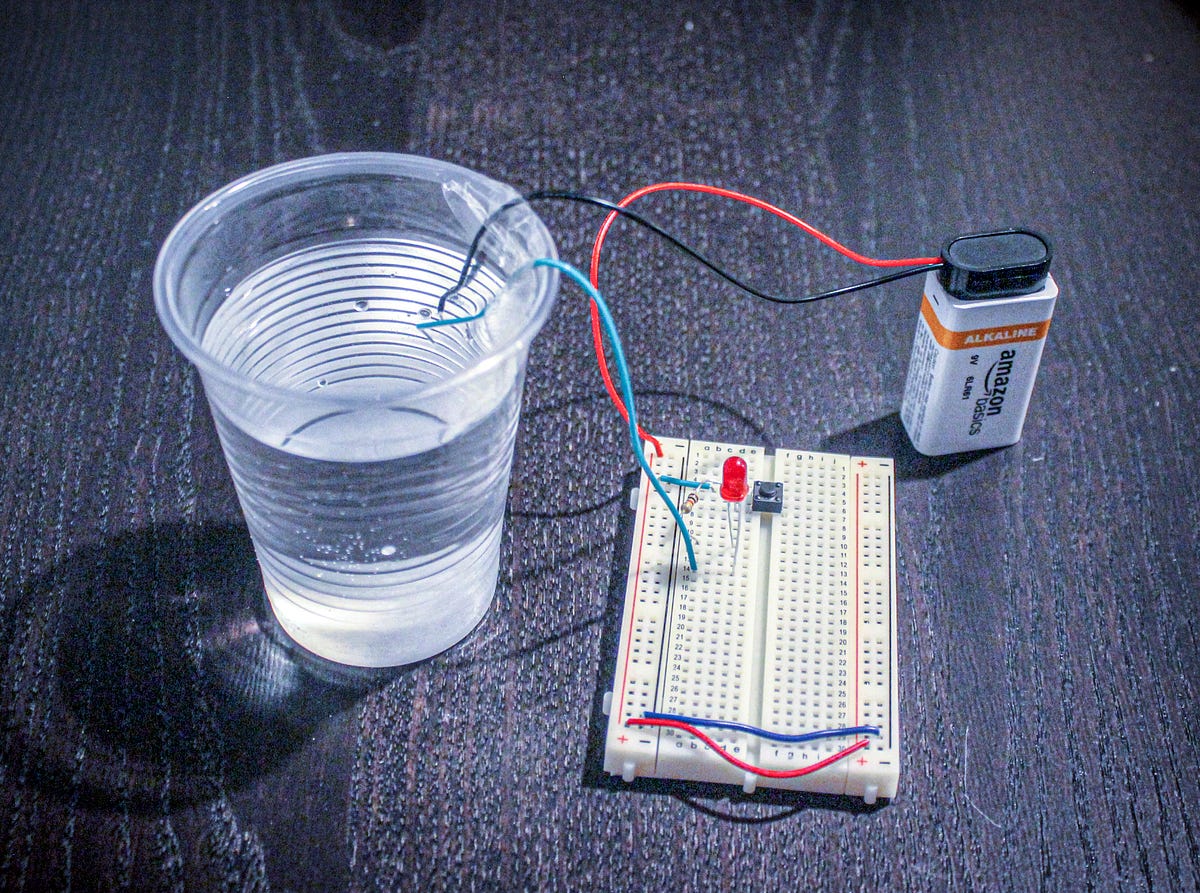 Salted Water as a Conductor. Used a cup of water as an electrical… by