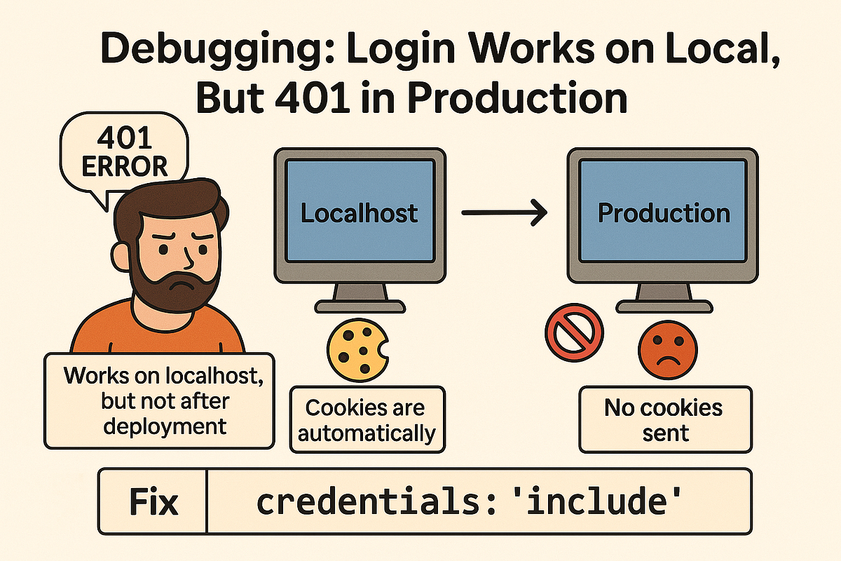 I spent almost two days debugging a login issue that worked perfectly ...