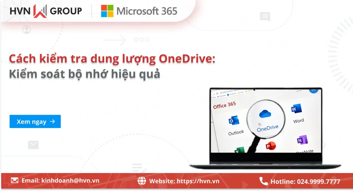 Cách kiểm tra dung lượng OneDrive trên máy tính và điện thoại