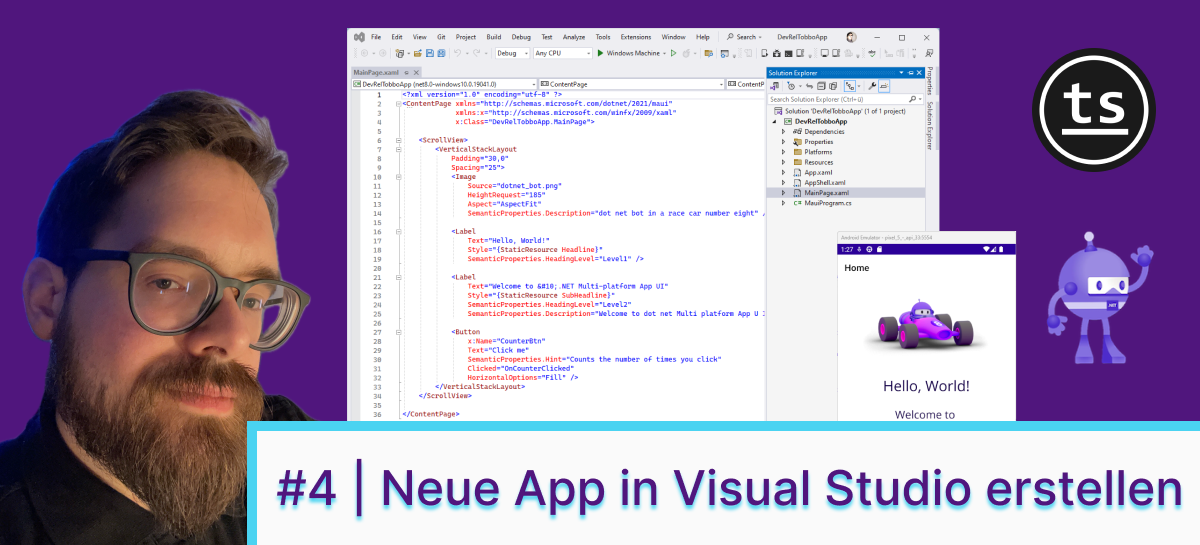#4 | MAUI-App in Visual Studio erstellen | by DevRel Tobbo | Medium