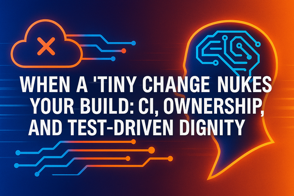 No more Tears (Part3) When a ‘Tiny Change’ Nukes Your Build