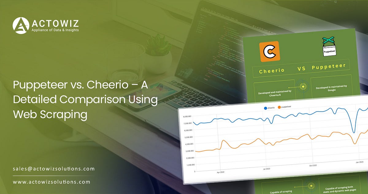 Puppeteer vs. Cheerio — A Detailed Comparison Using  Scraping by actosoluions Medium