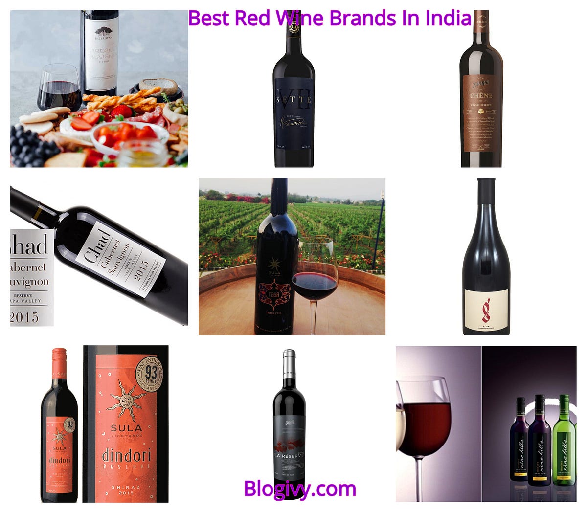 best red wine brands in India. There are many wine brands available in