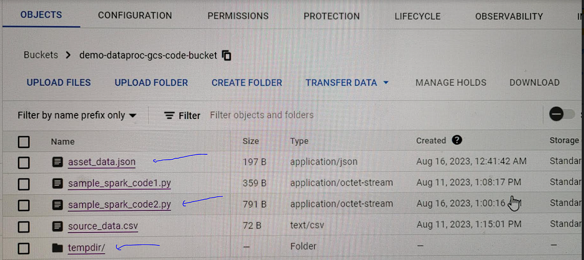 Pyspark job in dataproc to parse json filter and write to Google cloud