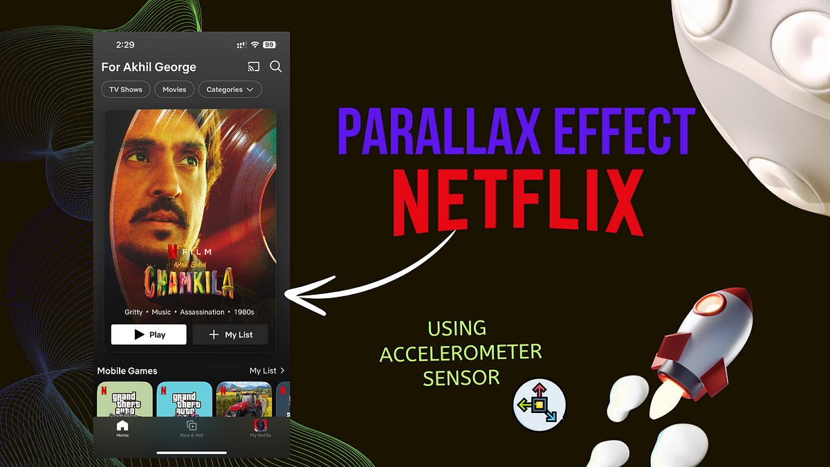Parallax Effect in Flutter Using Accelerometer | Medium