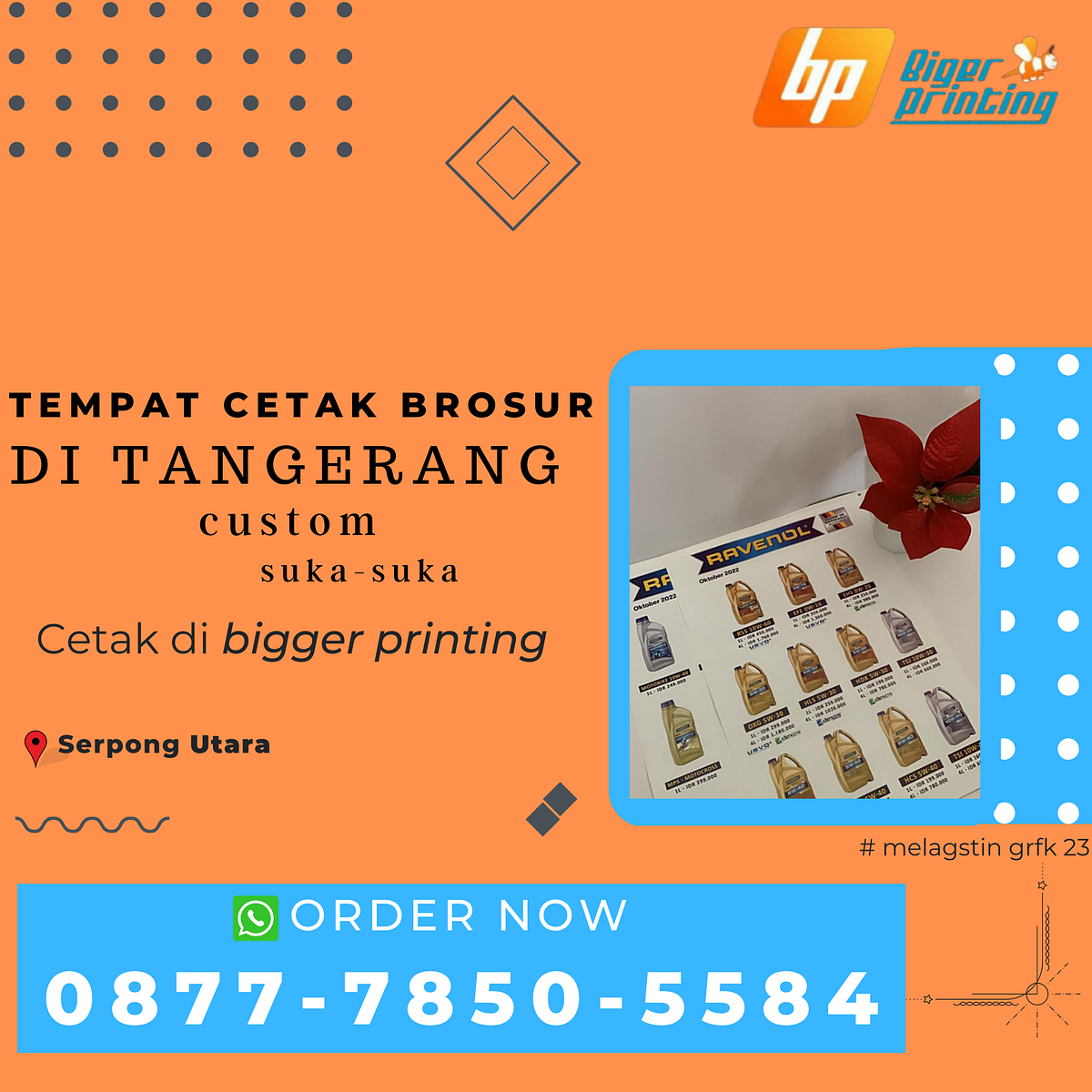 EXPRESS, Wa./Call.087778505584, Tempat Cetak Brosur di Serpong Utara