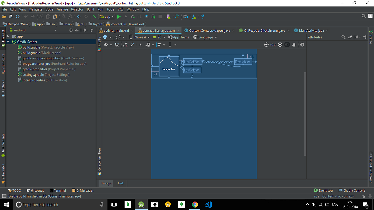 RecyclerView Implementation. Part — 3.1. | by Dhruvam Sharma ...