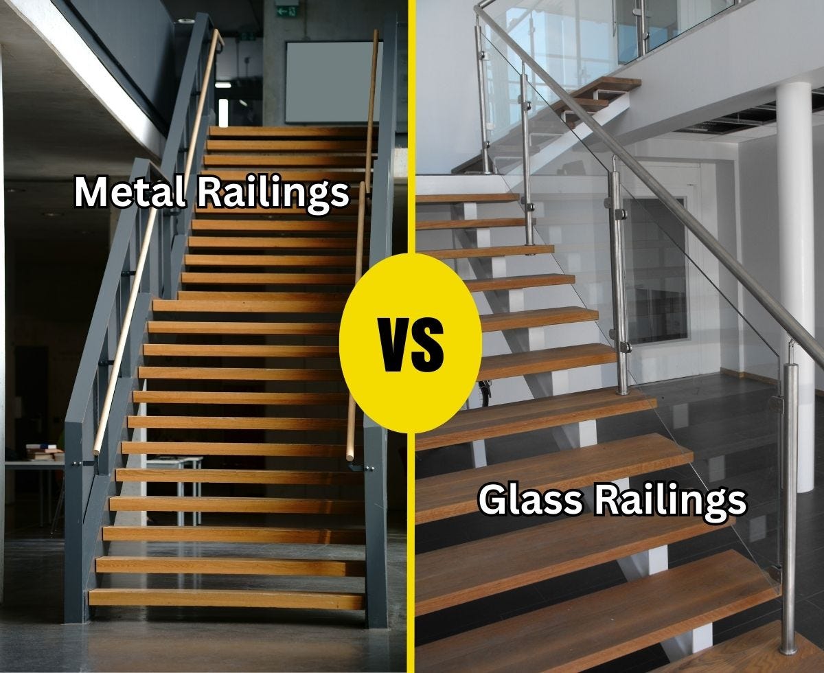 Glass Railings vs. Metal Railings Choosing the Perfect Option for Your