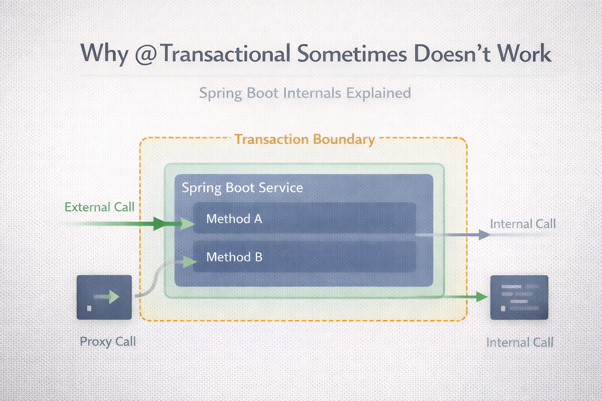 Why @Transactional Sometimes Doesn’t Work in Spring Boot | by Amit ...