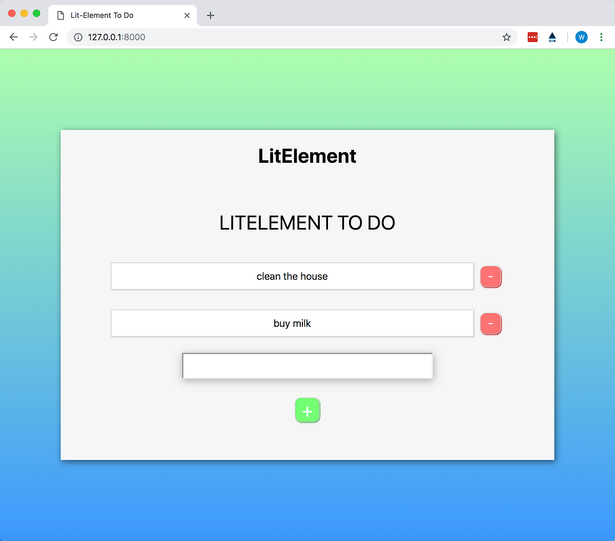 LitElement To Do App. And, how it compares to React as well… | by westbrook  | Medium