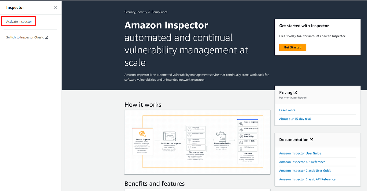 AWS Amazon Inspector Vulnerability Management by Anjali Medium