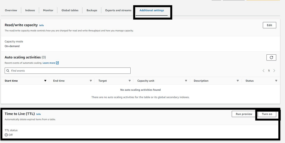 Auto-delete items from AWS DynamoDB using TTL | by Sumukh Varma Y | Medium