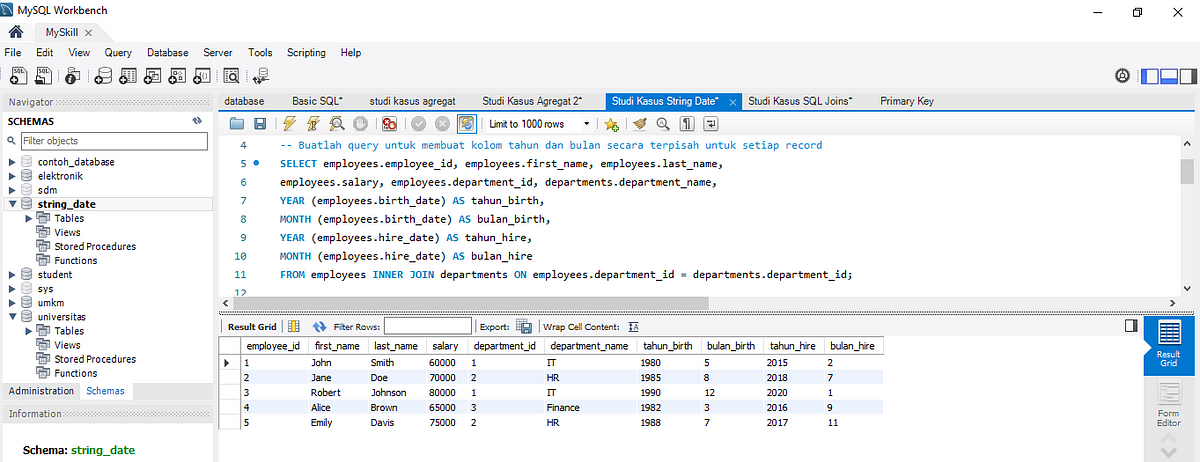 Data Analyst : Case Study String and Date Function SQL | by Aqilla ...