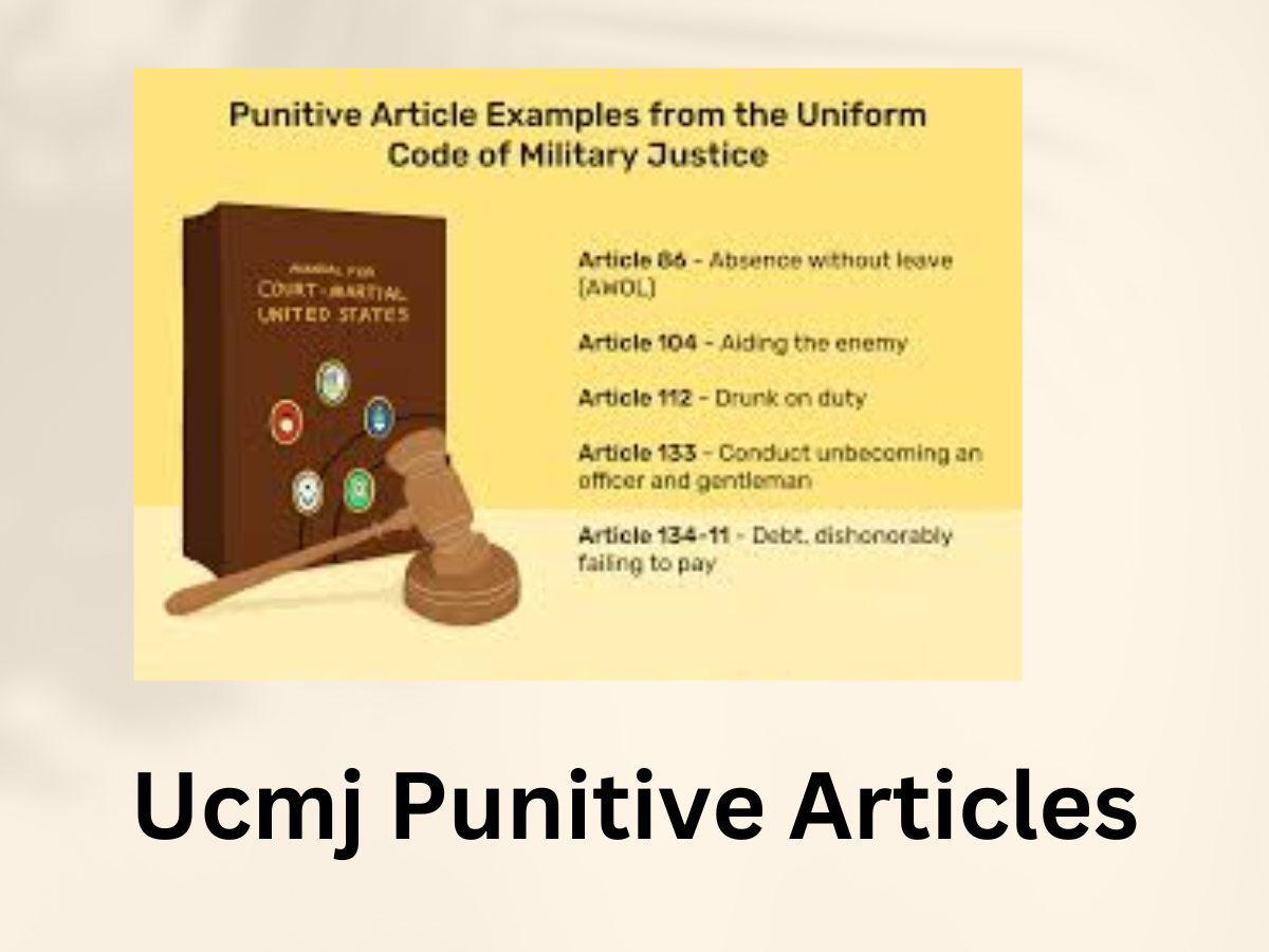 UCMJ Punitive Articles are Specific Crimes for Which a Court-Martial is