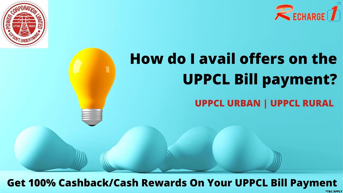 How do i avail offers on the uppcl online bill payment by recharge1