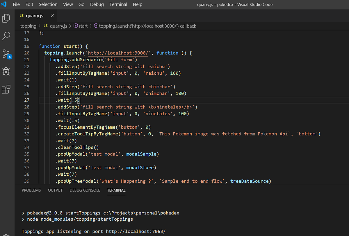 Topping — JavaScript library to write application tour / walk through ...