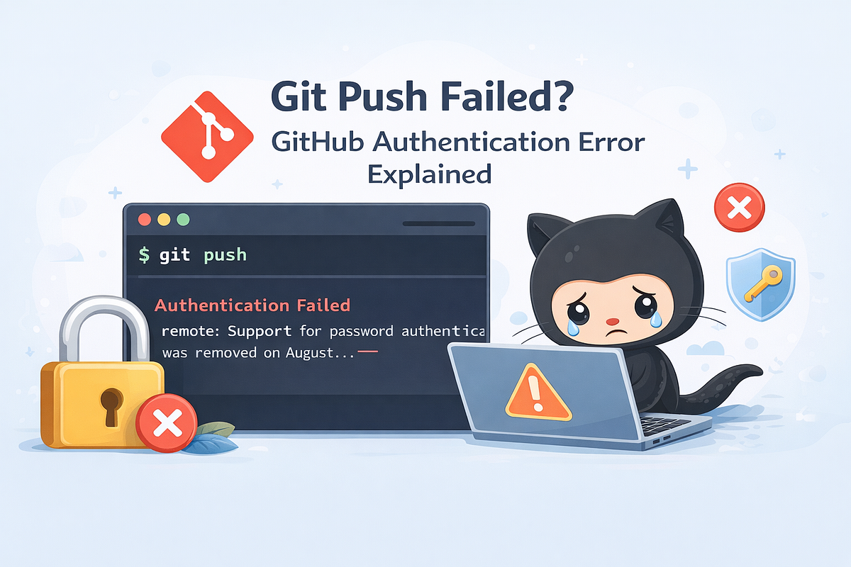 Git Push Failed? GitHub Authentication Error Explained (Fix in 2 ...