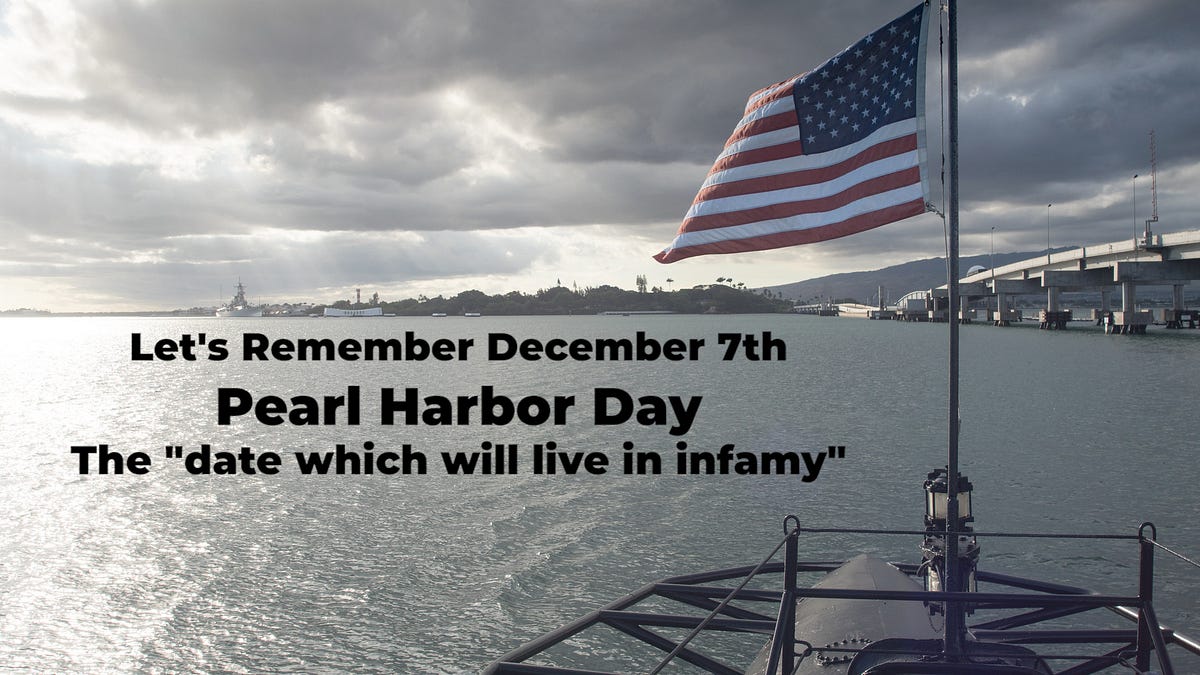 VLB Remembers Pearl Harbor Day. Today is Pearl Harbor Day, and the