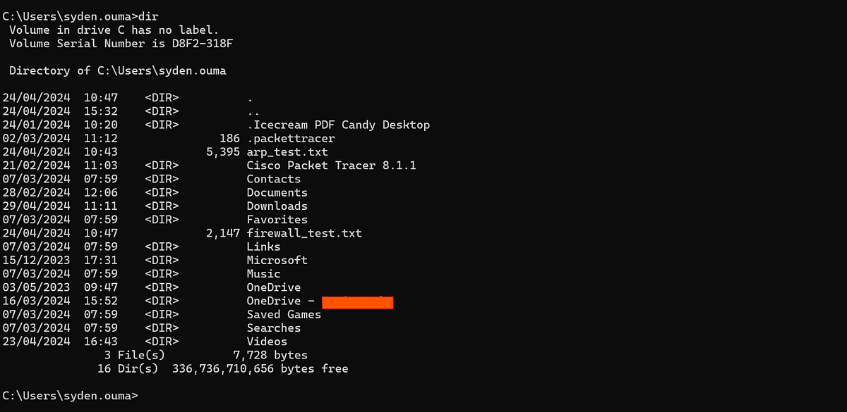 COMMON WINDOWS CMD COMMANDS. Here are some common commands used in ...