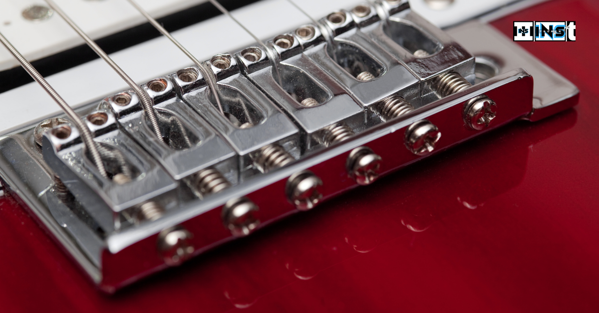Electric guitar 2024 tremolo bridge