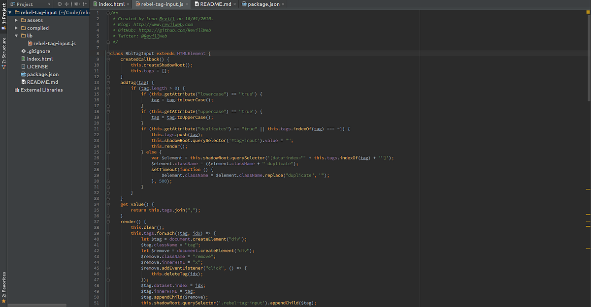 Writing a tag input web component | by Leon Revill | Denoise Digital
