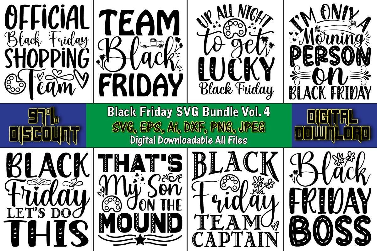 Black Friday SVG Bundle - Munjila Begum - Medium