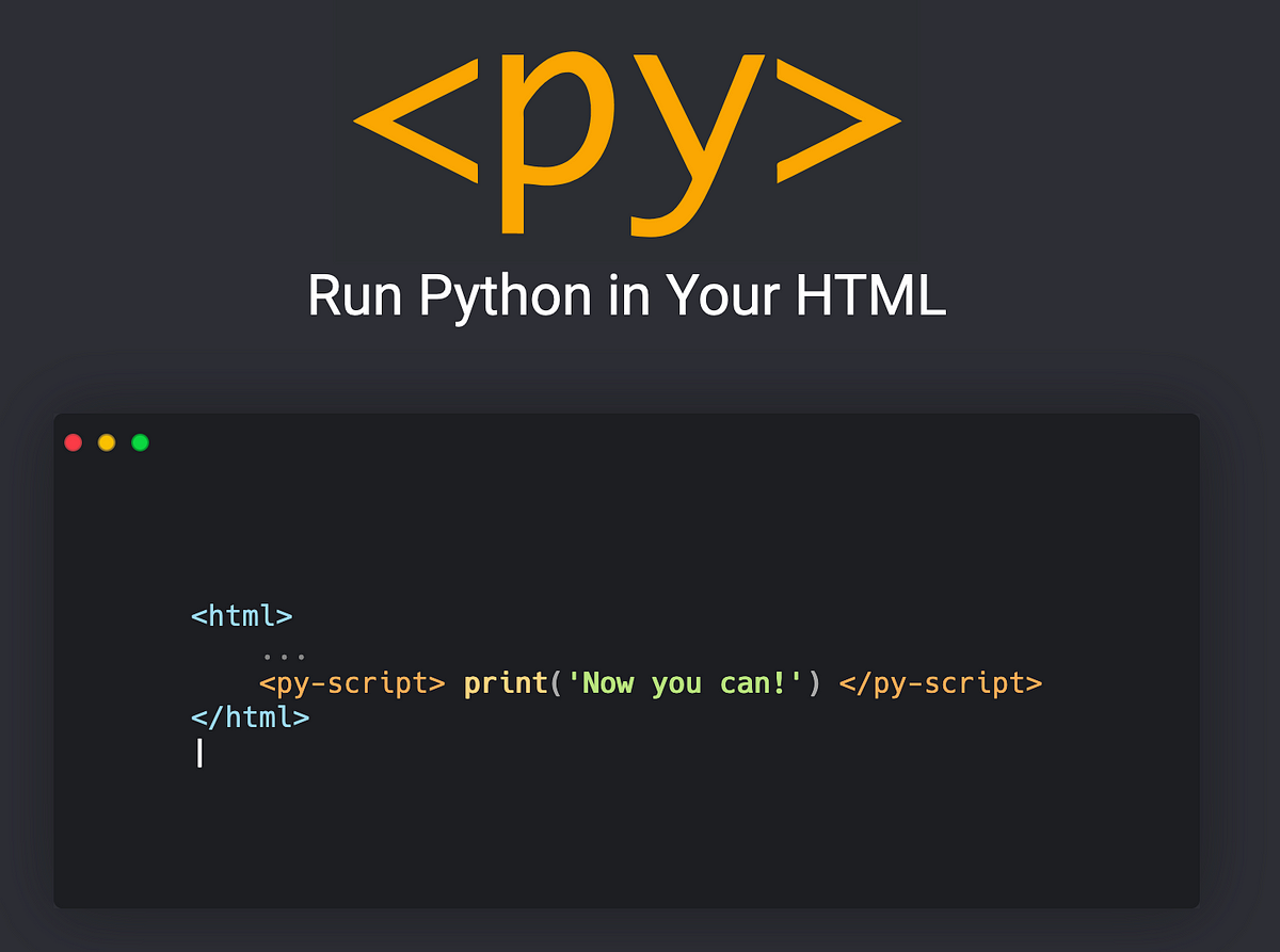 PyScript — unleash the power of Python in your browser | by Eryk Lewinson |  Towards Data Science