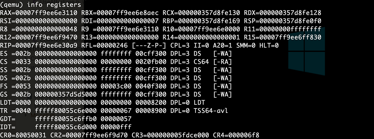 Windows 10 emulation with QEMU. Debuggers influence how machines…  by Benoît Sevens  Medium