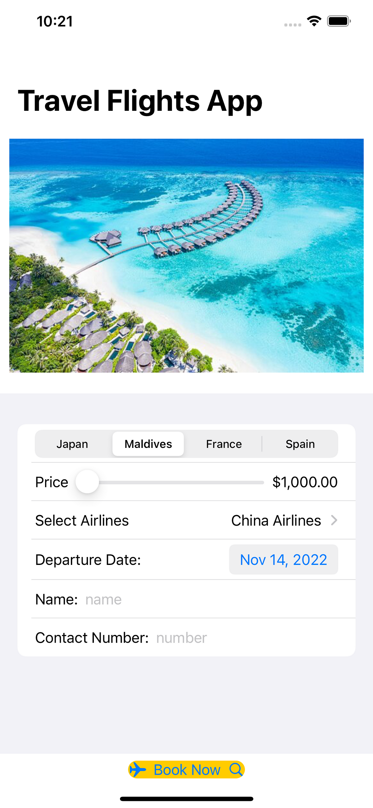 Travel Flights App - 海大 SwiftUI iOS / Flutter App 程式設計 - Medium