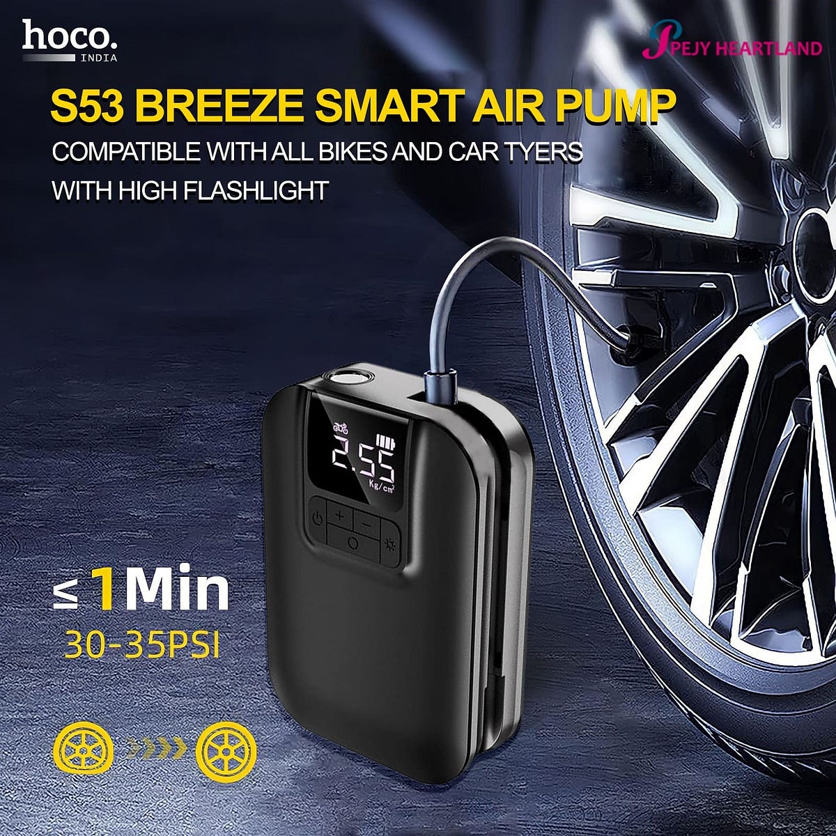 Unleashing the Power of HOCO S53 Breeze Smart Air Pump. | by hoco india ...