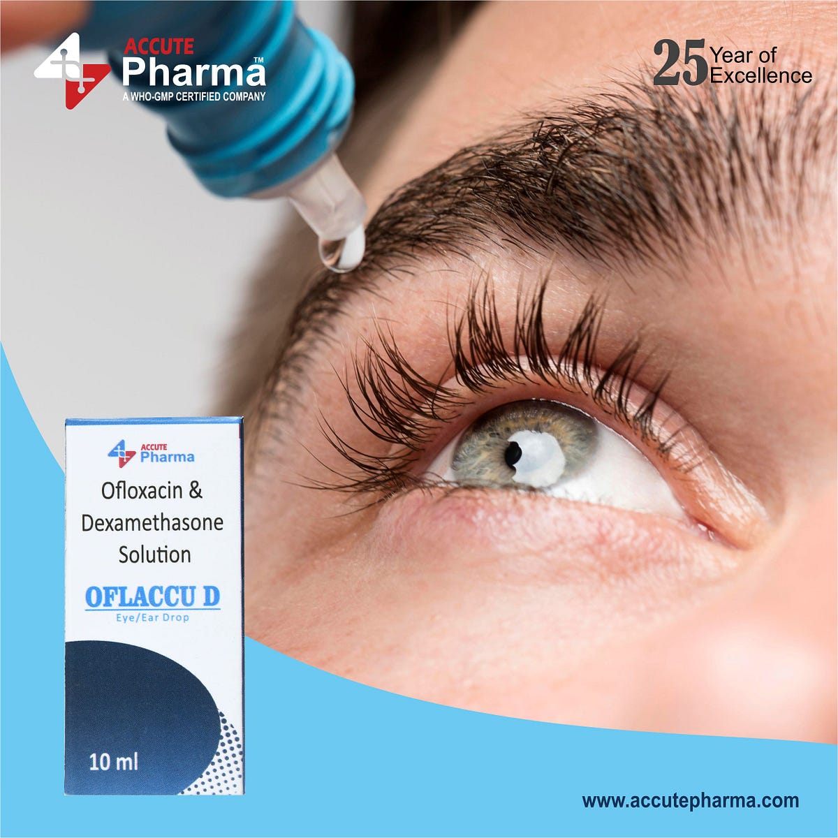 ofloxacin & Dexamethasone solution antibiotic eye drops or ointments BRAND NAME ACCUTE PHARMA
