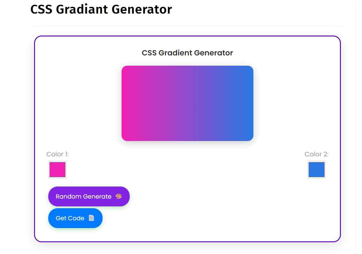 CSS Gradient Generator. Welcome to the series “ Free CSS Tools… | by ...