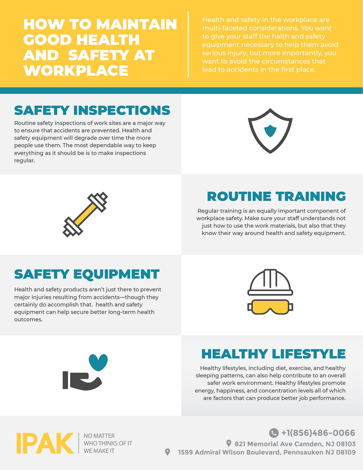 How to maintain good health and safety at workplace - Ipakhealth - Medium