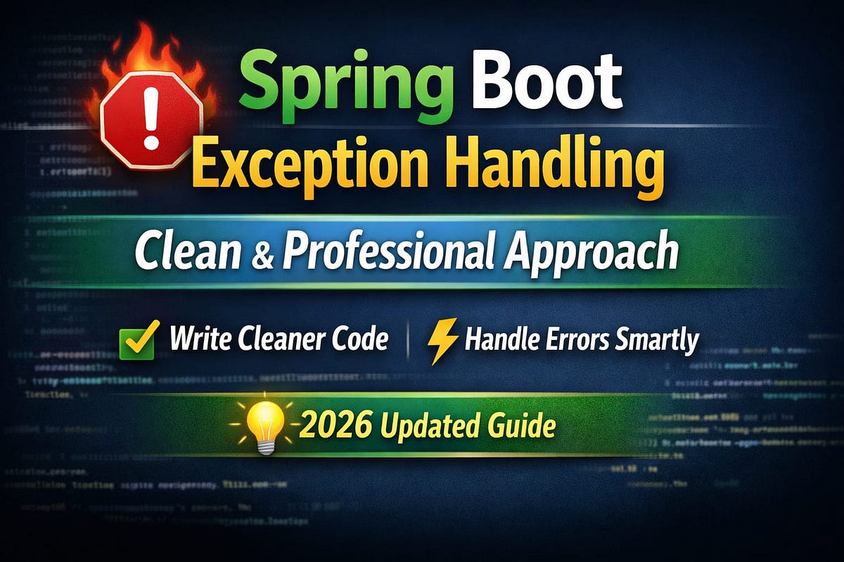 Spring Boot Exception Handling: Clean & Professional Approach!Spring ...