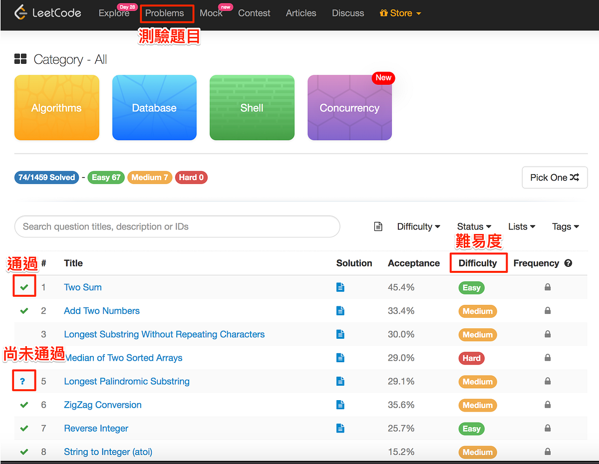 Leetcode Notes — 簡介. Leetcode是線上的演算法測驗，很多面試會考類似的問題。所以在面試前來刷Le… | by ...