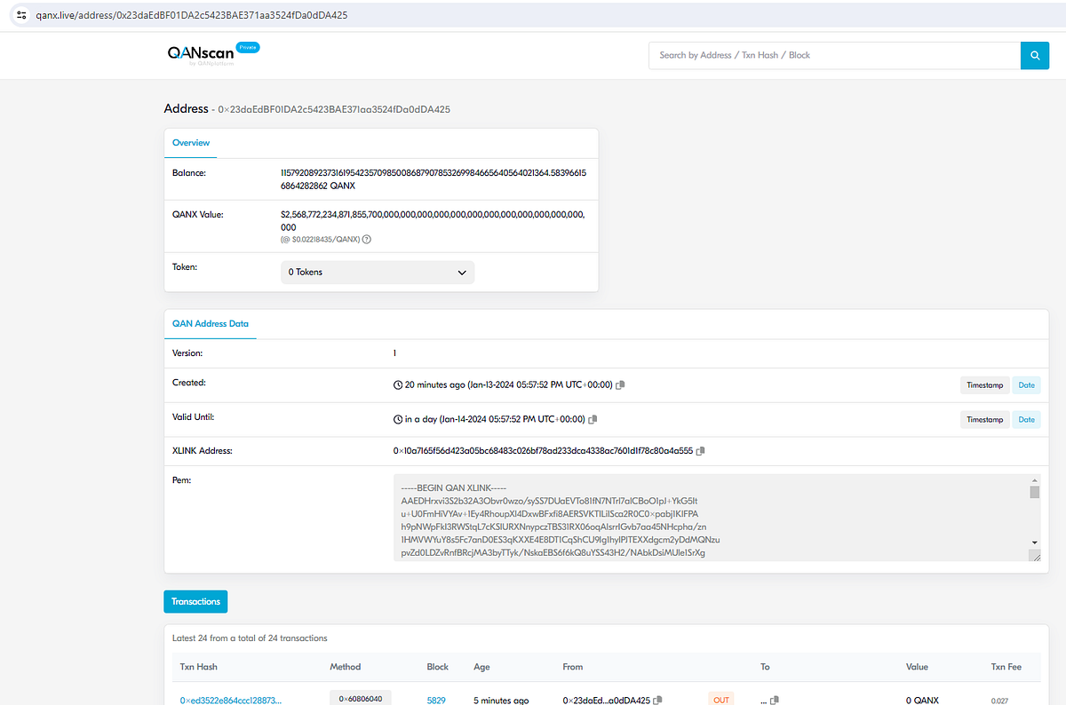 6. XLINK quantumresistant signatures review by QANX Developers