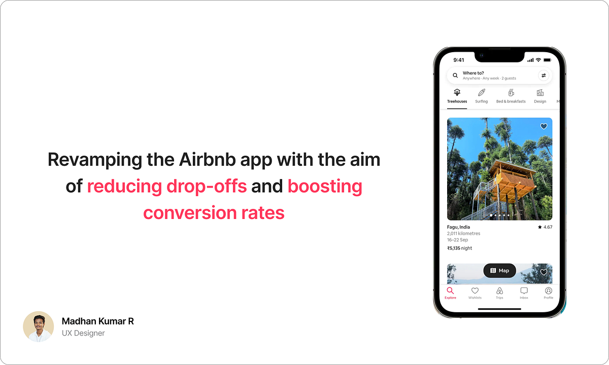 Revamping the Airbnb app with the aim of reducing dropoffs and