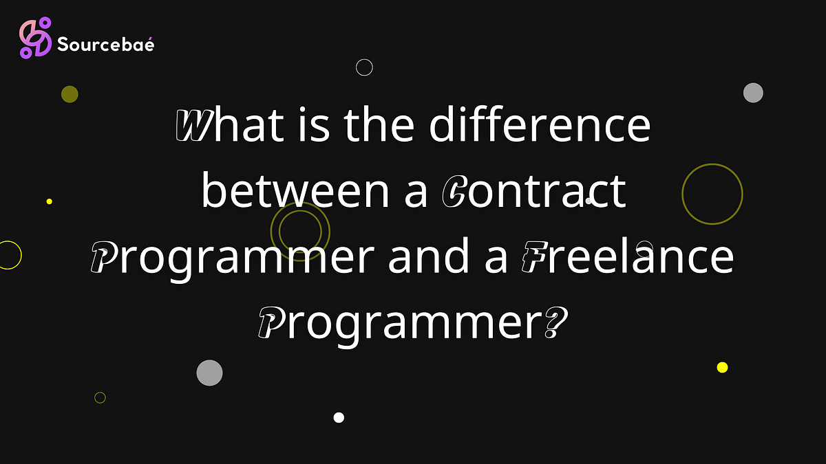 What is the difference between a Contract Programmer and a Freelance ...