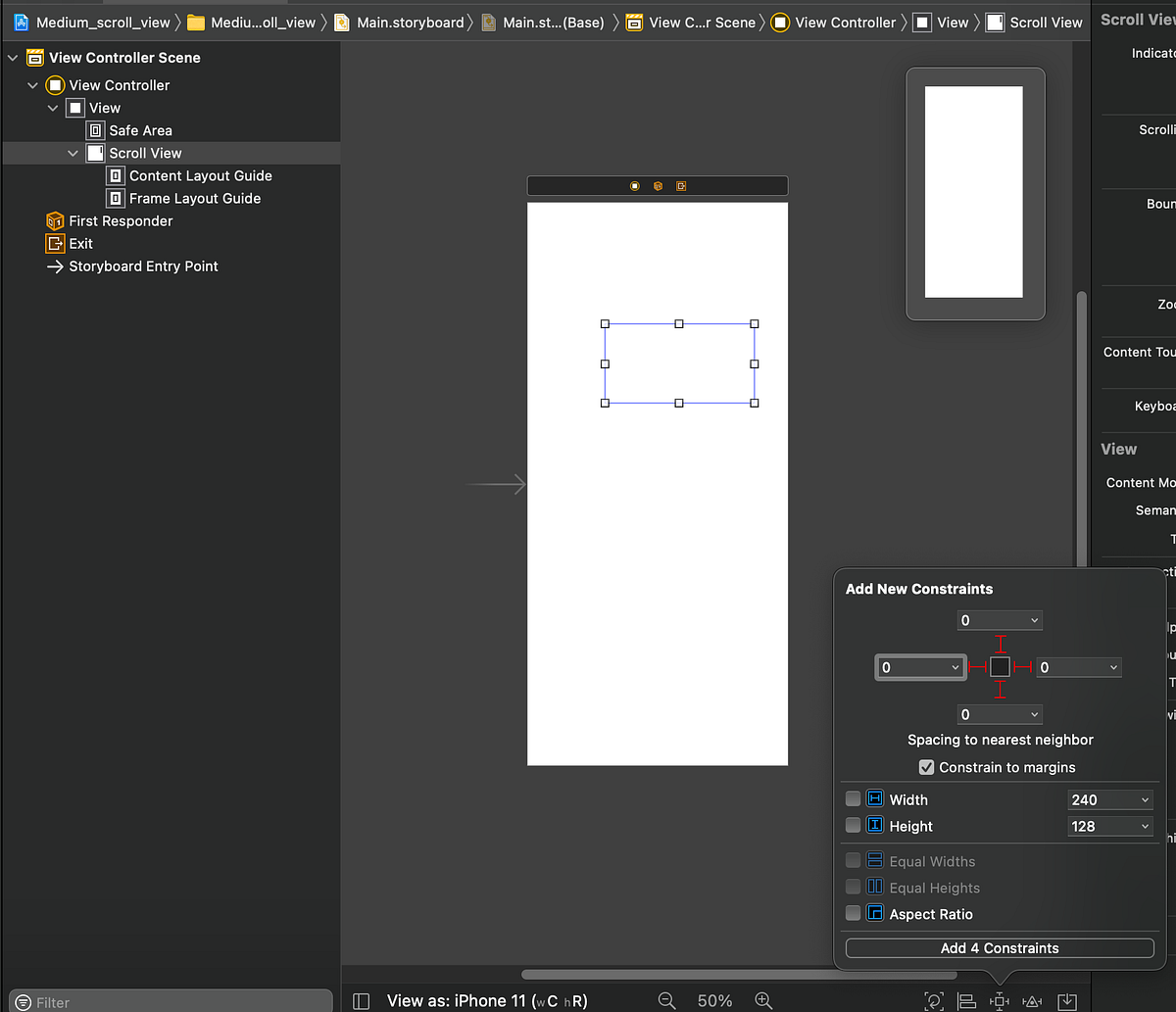 INTERFACE BUILDER AND UISCROLLVIEW — X — FILE by Andrea Finollo Medium