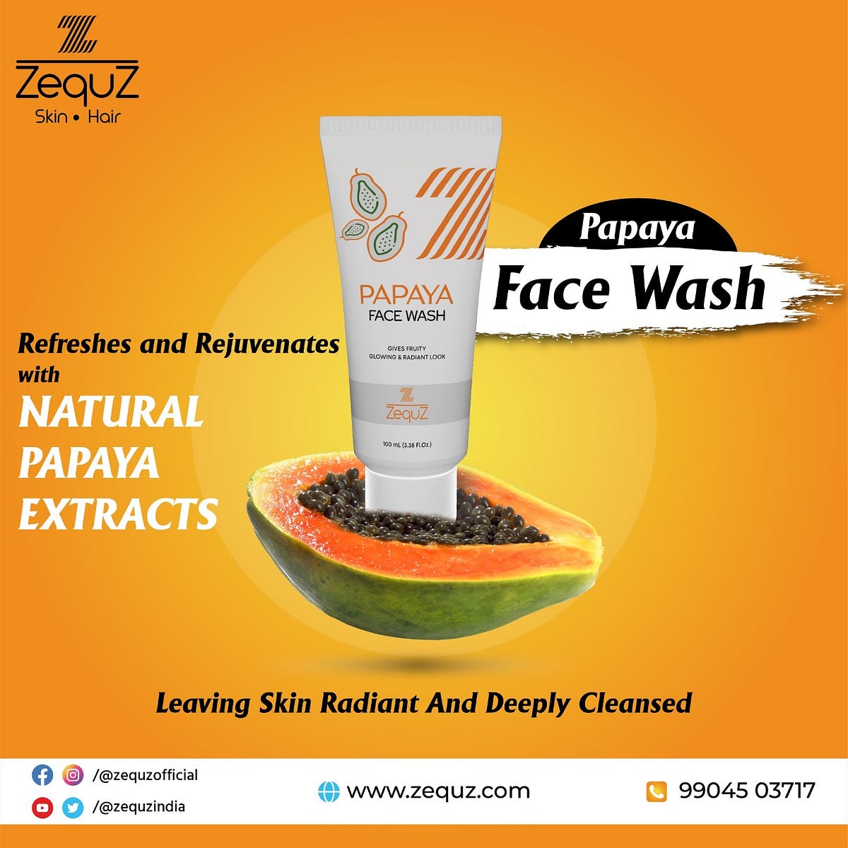 Achieve Radiant Skin with Papaya Face Wash for Oily Skin by skincare