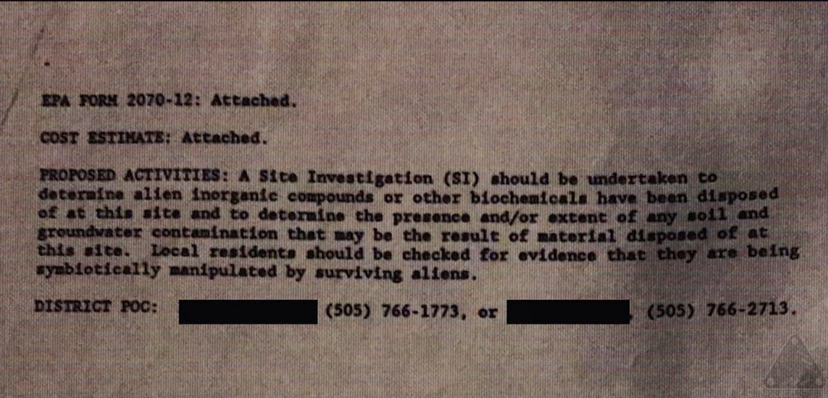 New leak in Sleeping Dog outs the Defense Environmental Restoration Program as the UFO clean-up crew